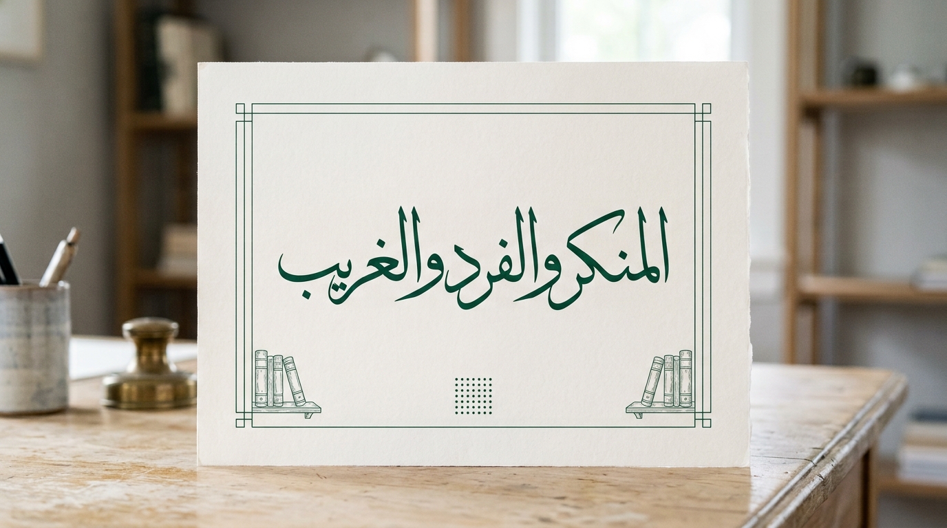 المنكر والفرد والغريب - Image 1